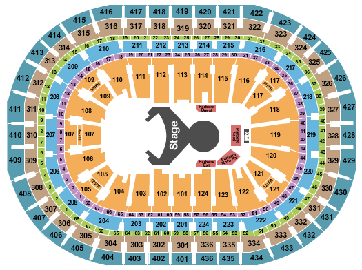 Centre Bell Seating Chart: Cirque Ovo