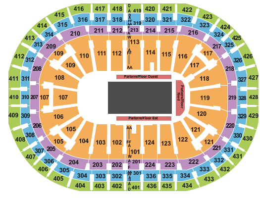 Centre Bell Seating Chart: Disney on Ice 2