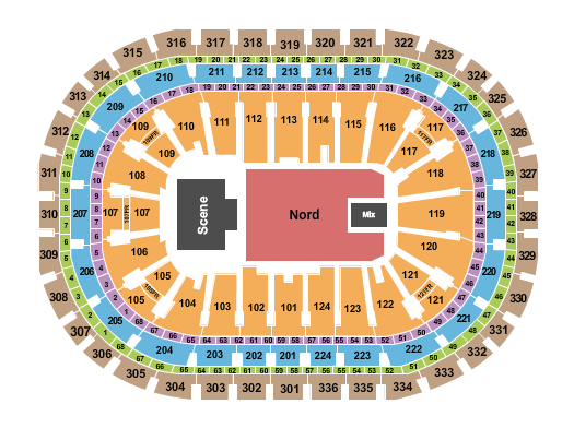 Centre Bell Seating Chart: Endstage Reserved