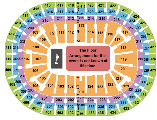 Centre Bell Seating Chart