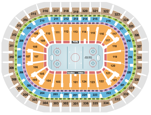 Centre Bell Seating Chart: Hockey
