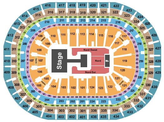 Centre Bell Seating Chart: Ive