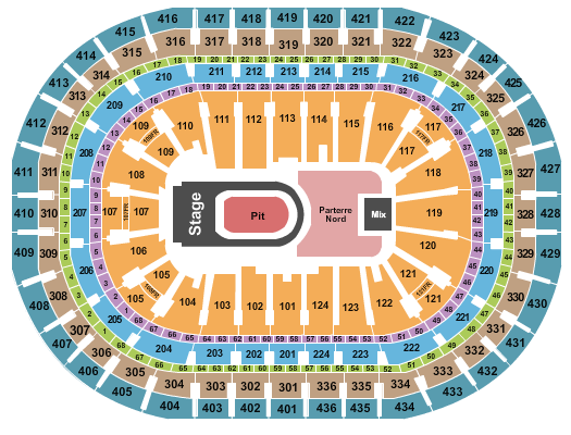 Centre Bell Seating Chart: Kane Brown