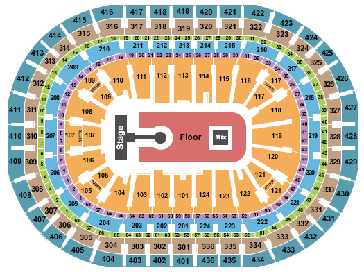 Centre Bell Seating Chart: Kygo