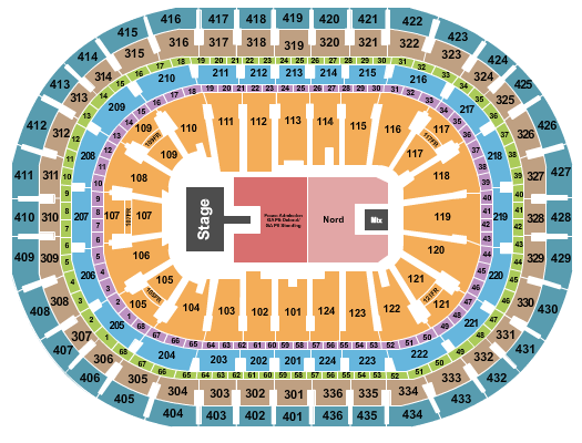Centre Bell Seating Chart: Lorde
