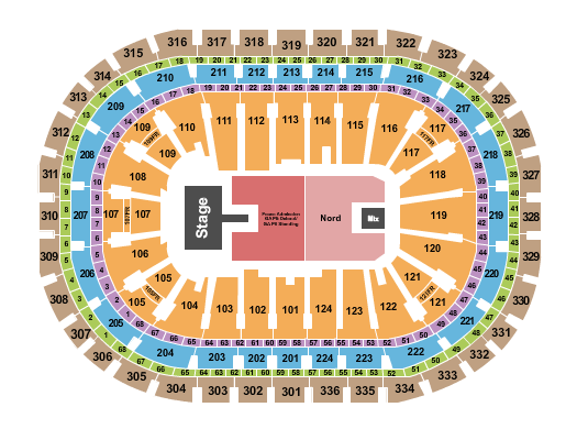 Centre Bell Seating Chart: Lorde