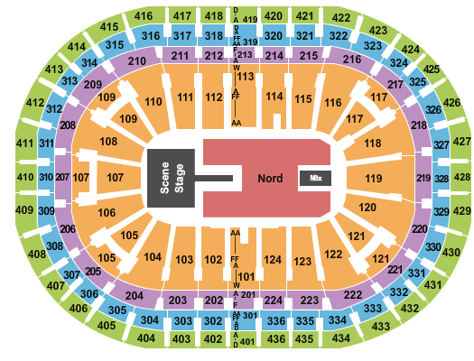 Centre Bell Seating Chart: Maroon 5 - 2