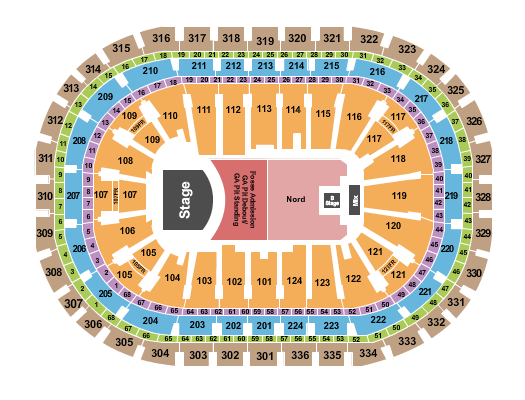 Centre Bell Seating Chart: Mumford & Sons