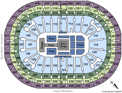 Centre Bell Seating Chart