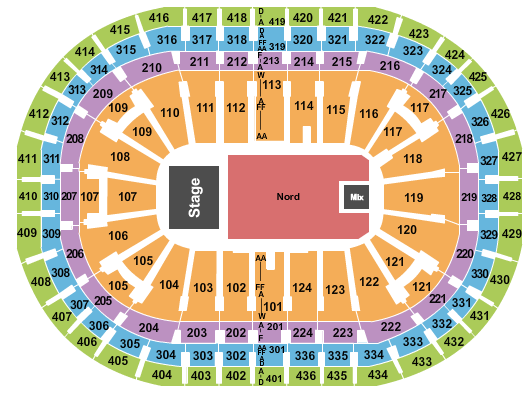 Centre Bell Seating Chart: Pitbull