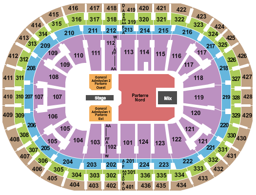 Bell Center Seating Chart