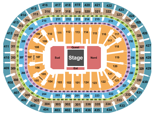 Centre Bell Seating Chart: TWICE