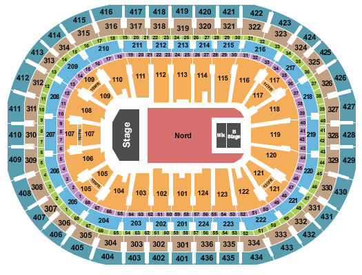 Centre Bell Seating Chart: Tyler The Creator