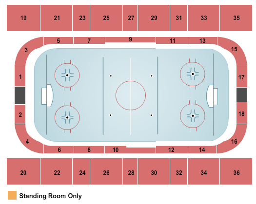 Centre Marcel Dionne Seating Chart: Hockey