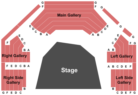 Centre Stage - Greenville Seating Chart: End Stage
