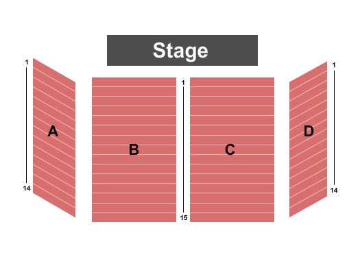 Century Casino Cape Girardeau Seating Chart: End Stage