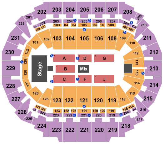 CenturyLink Center Omaha Seating Chart: Sugarland