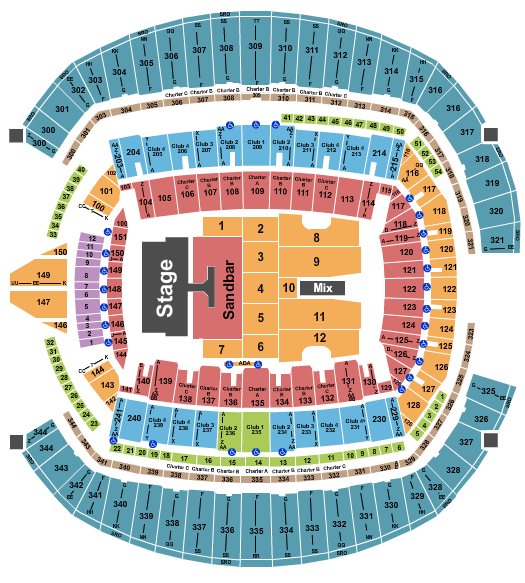 Georgia State Stadium Concert Seating Chart