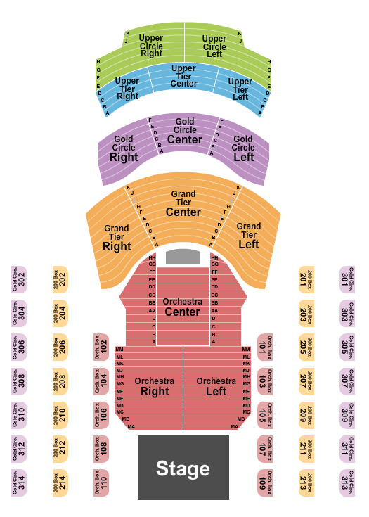 Cerritos Center Seating Chart: Endstage LRC