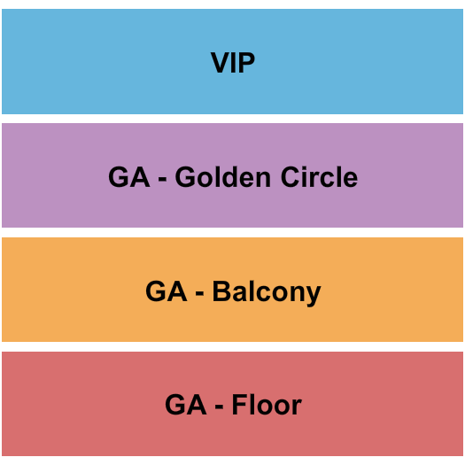 Cervantes' Masterpiece - Ballroom Seating Chart: GA Floor/Ga Balcony/GA GC