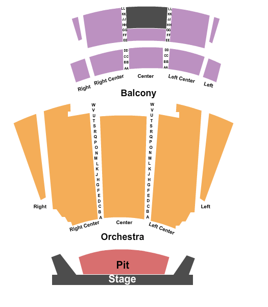 Chabot Performing Arts Theater Seating Chart