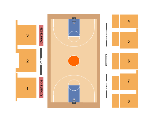 Chace Athletic Center Seating Chart: Basketball