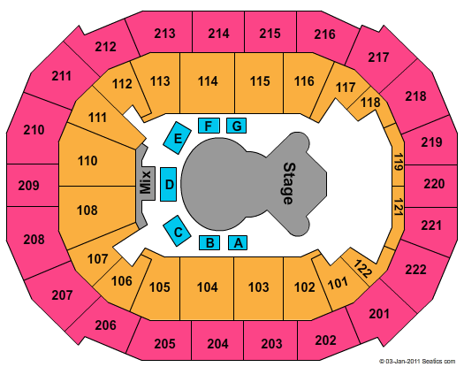 Chaifetz Arena Seating Chart