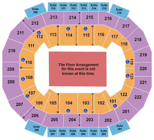 Chaifetz Arena Seating Chart: Generic Floor