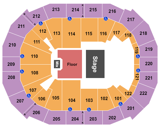 Chaifetz Arena Seating Chart: Half House Reserved Floor