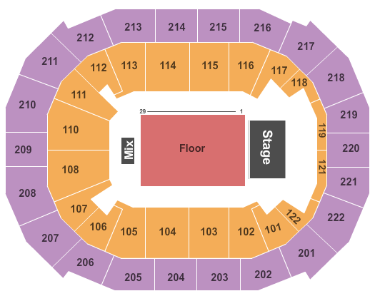 Chaifetz Arena Seating Chart: Reserved Floor