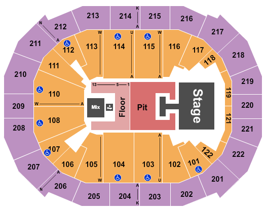 Chaifetz Arena Seating Chart: Riley Green