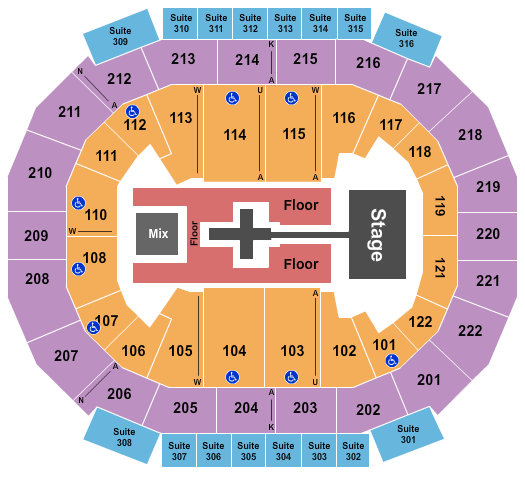 Chaifetz Arena Seating Chart: TobyMac