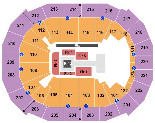 Chaifetz Arena Seating Chart: WWE 2