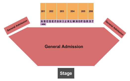 Champlain Valley Expo Seating Chart: GA & 200s