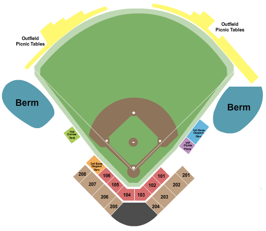 Charles B. Walker Stadium At Lents Park Map