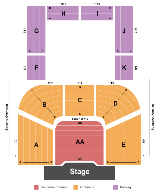 Lewis Family Playhouse Seating Chart