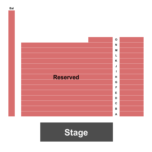 Charles R. Wood Theater Seating Chart: Endstage