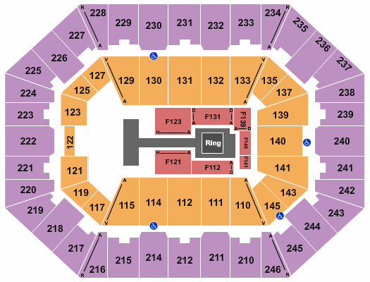 Charleston Coliseum & Convention Center - Charleston Seating Chart: All Elite Wrestling 3