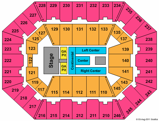 Charleston Civic Center Seating Chart