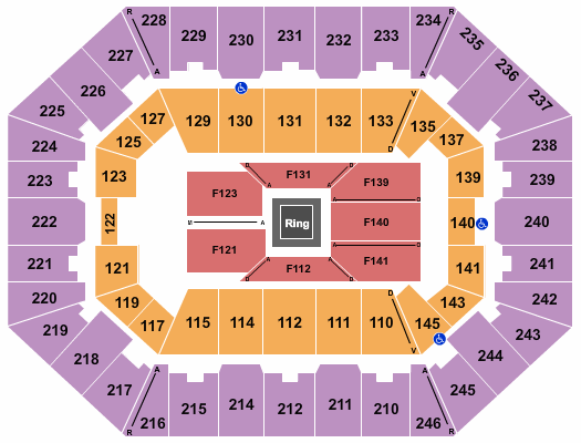 Charleston Coliseum & Convention Center - Charleston Seating Chart: Boxing