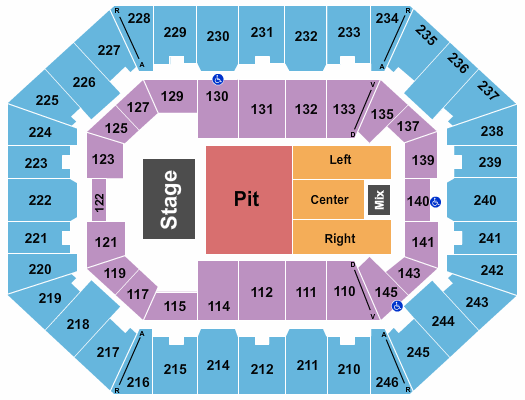 Charleston Coliseum & Convention Center - Charleston Seating Chart: Endstage GA Pit