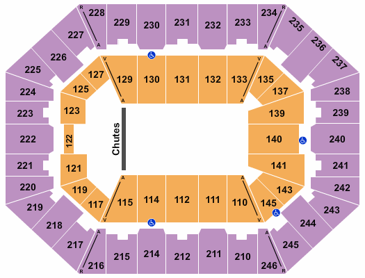 Charleston Coliseum & Convention Center - Charleston Seating Chart: PBR