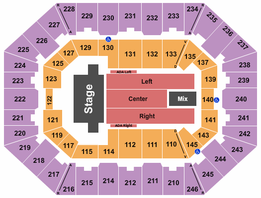 Charleston Coliseum & Convention Center - Charleston Seating Chart: TSO