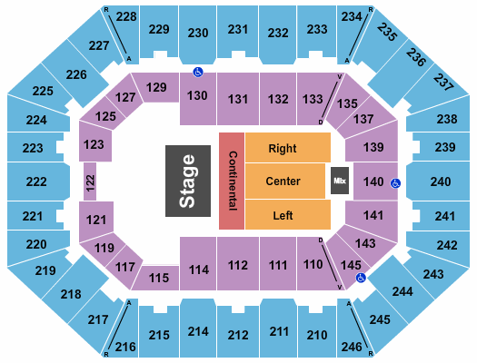 Charleston Coliseum & Convention Center - Charleston Seating Chart: Half House 3