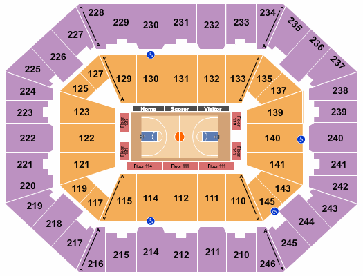 Charleston Coliseum & Convention Center - Charleston Seating Chart: Holiday Hoopfest