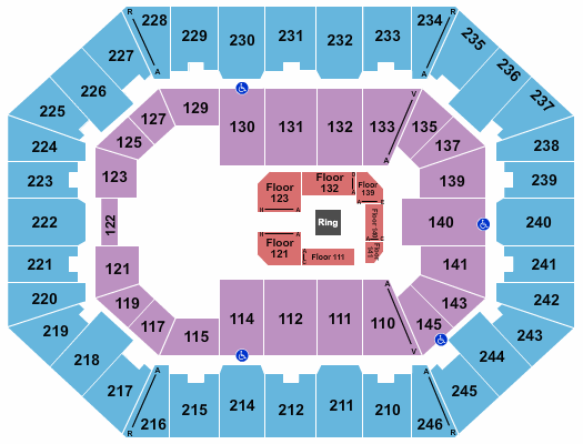 Charleston Coliseum & Convention Center - Charleston Seating Chart: WWE 2