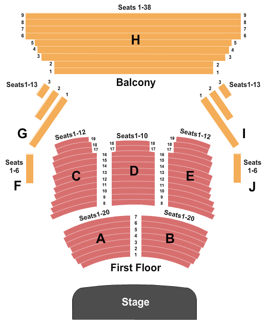 Footlight Players Seating Chart