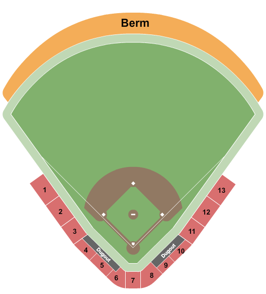 Charlie Monfort Field at America First Ballpark Seating Chart: Baseball