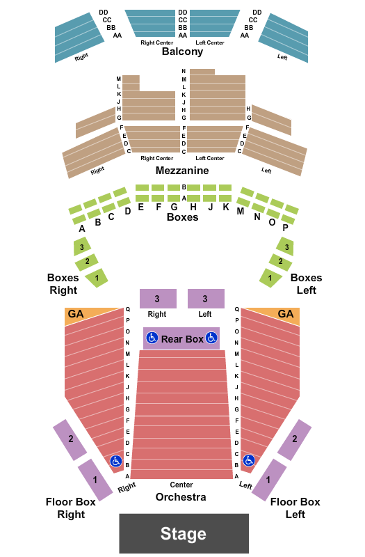 Charline McCombs Empire Theatre Seating Chart: Endstage2
