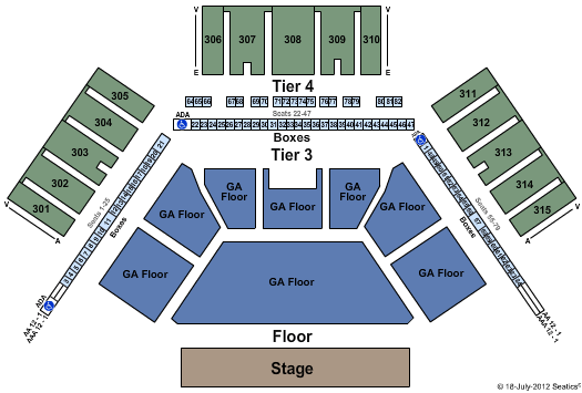Charter One Pavilion At Northerly Island Seating Chart